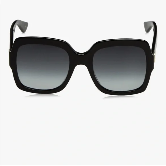 Authentic Gucci Black Sunglasses w/Gold Accents- NWOT! Perfect condition GG0036S - Picture 2 of 11